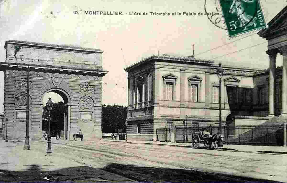 Montpellier. L'Arc de Triomphe, 1914