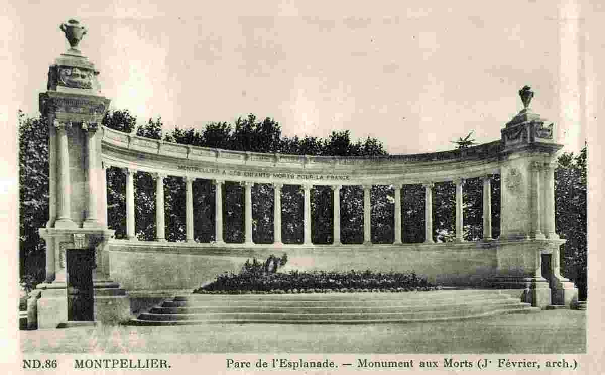 Montpellier. Parc de l'Esplanade
