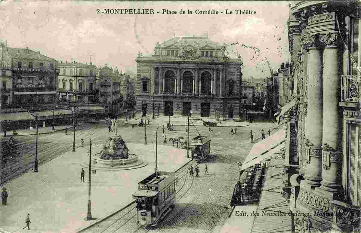 Montpellier. Place de la Comédie - Le Théâtre