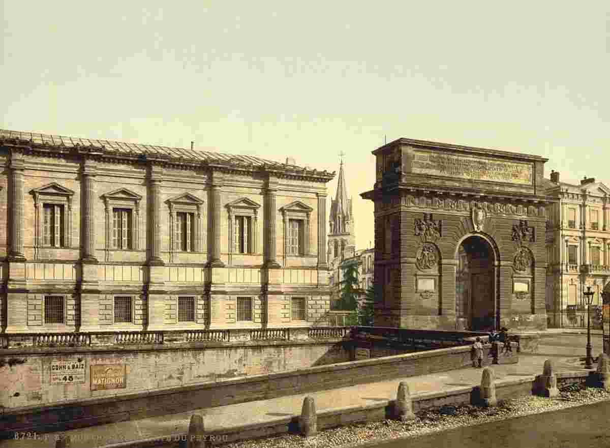 Montpellier. Porte du Peyrou, vers 1890