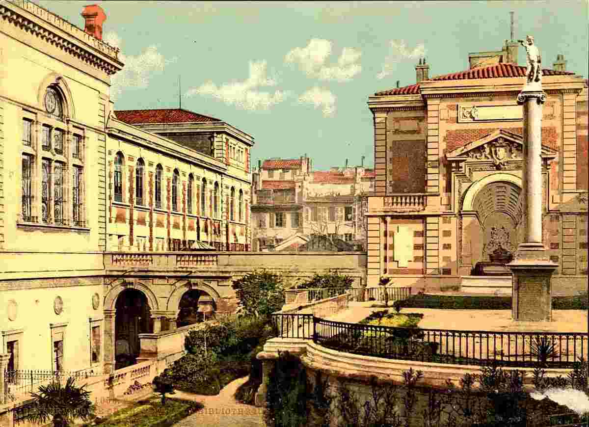 Marseille. Conservatoire et bibliothèque, vers 1890