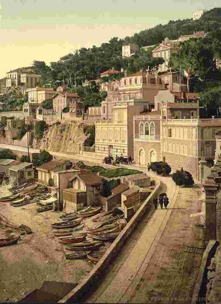 Marseille. Chemin de la Corniche, vers 1890