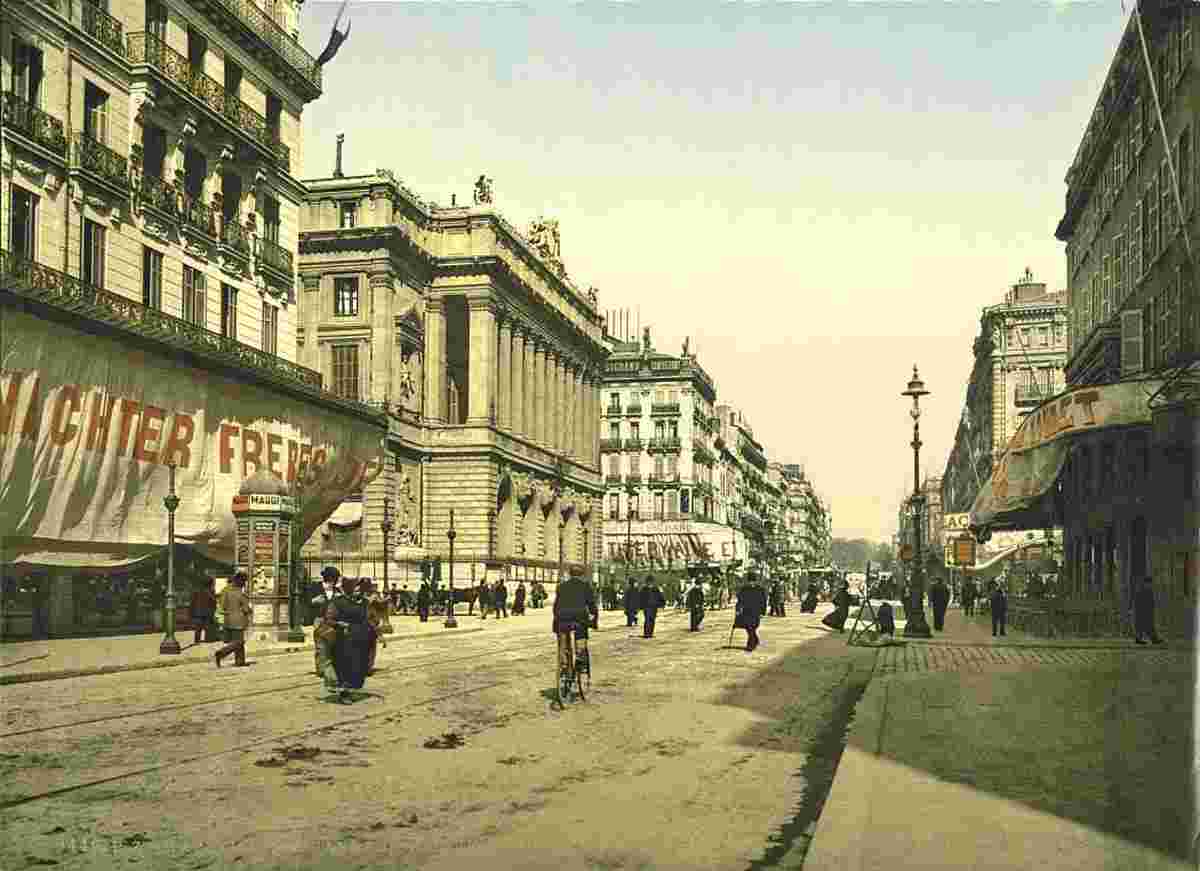 Marseille. La Canabière, vers 1890