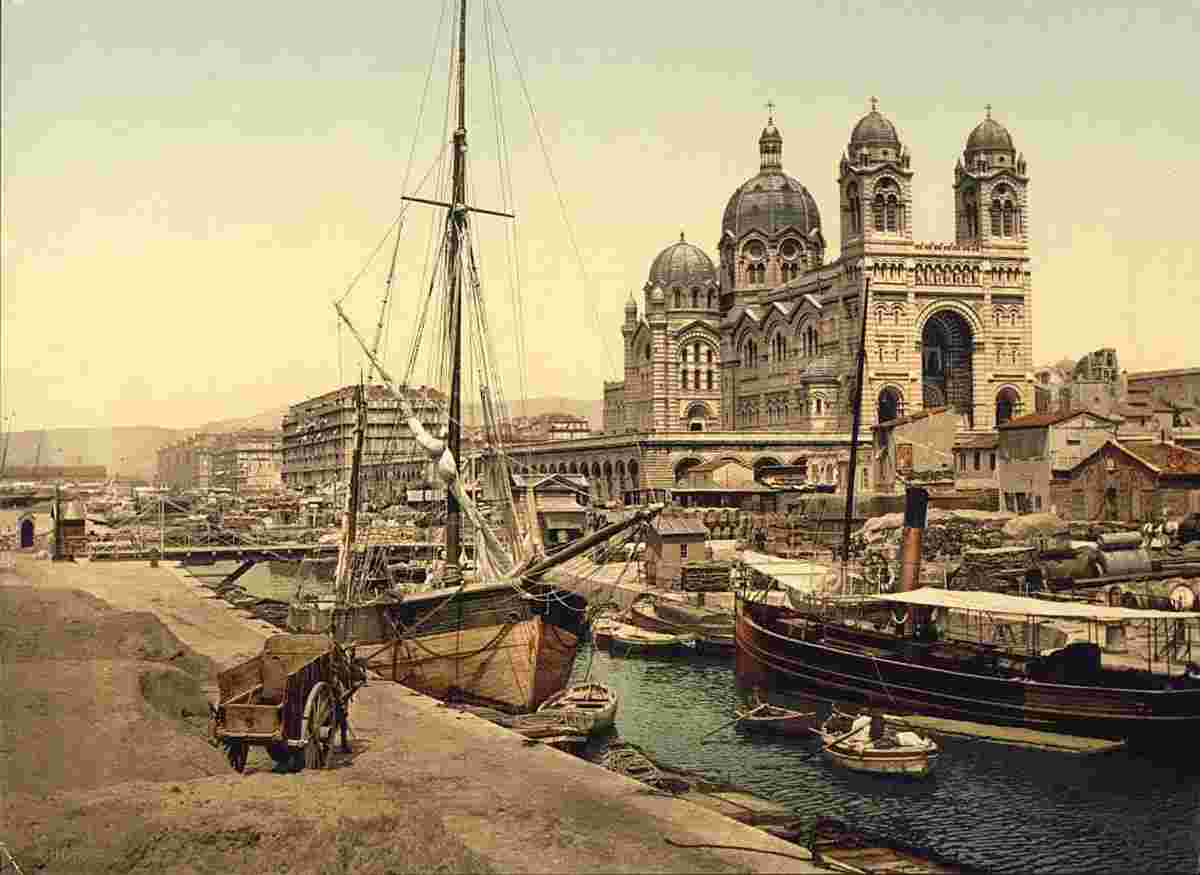 Marseille. La cathédrale, vers 1890