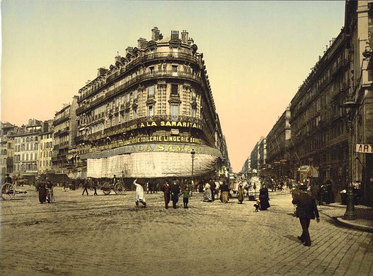Marseille. Rue de la République, vers 1890