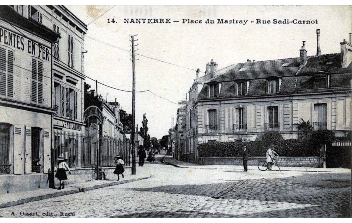 Nanterre. Place du Martray et Rue Sadi-Carnot