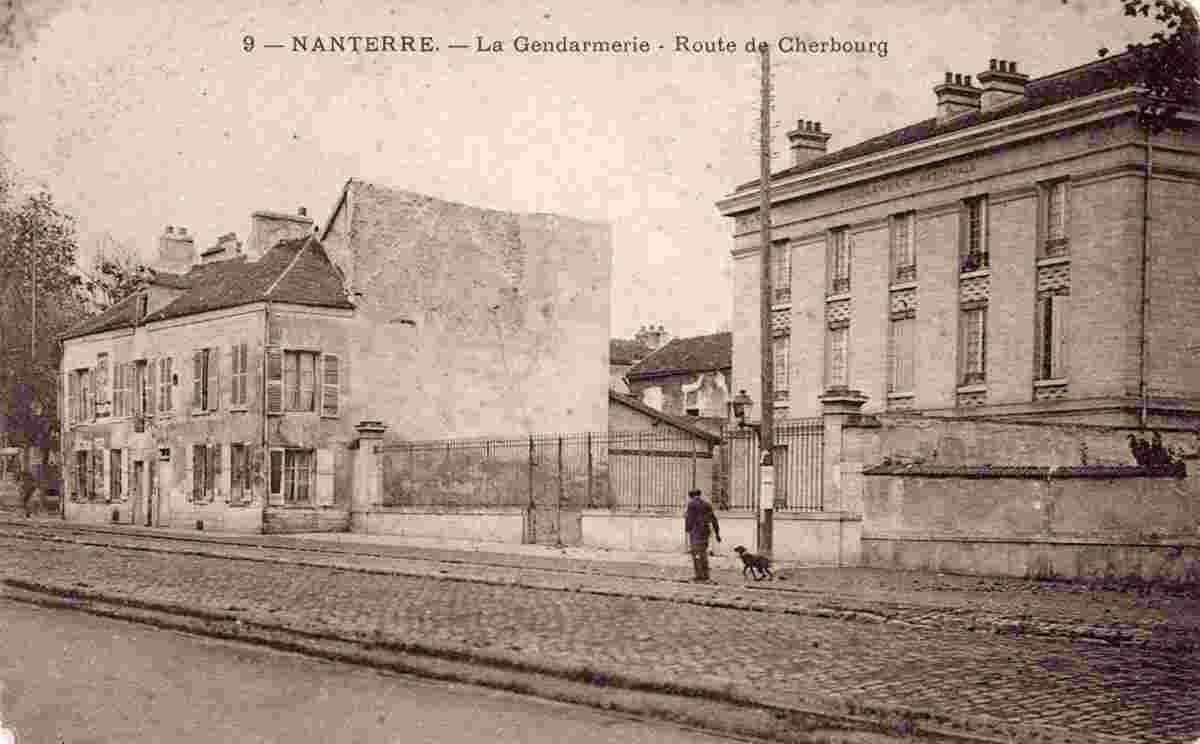 Nanterre. Route de Cherbourg, la Gendarmerie
