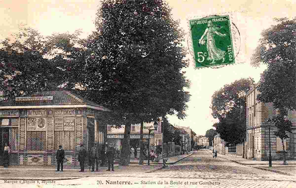 Nanterre. Station de la Boule et Rue Gambetta
