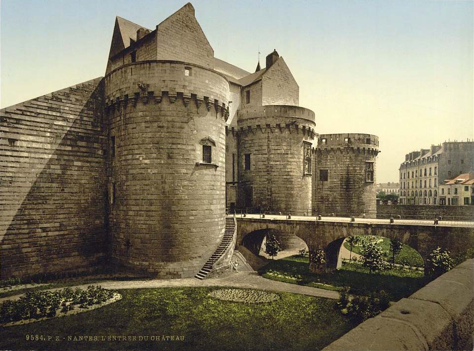 Nantes. L'Entrée du Château, vers 1890