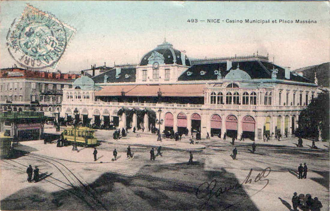 Nice. Casino municipal et Place Masséna, 1905