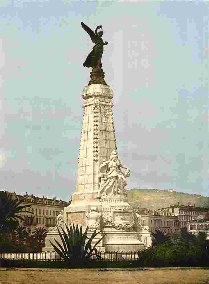 Nice. Centenaire Monument, vers 1890