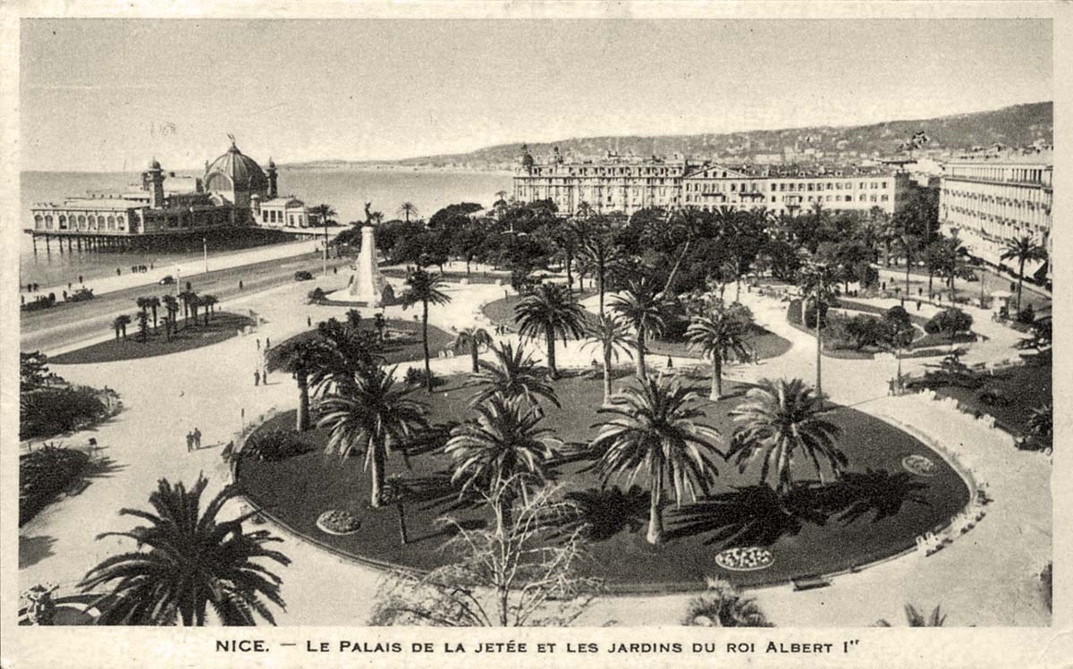 Nice. La Palais de la Jetée et les jardins du Roi Albert Ï