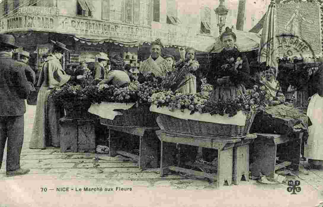 Nice. Le Marché aux Fleurs, 1908