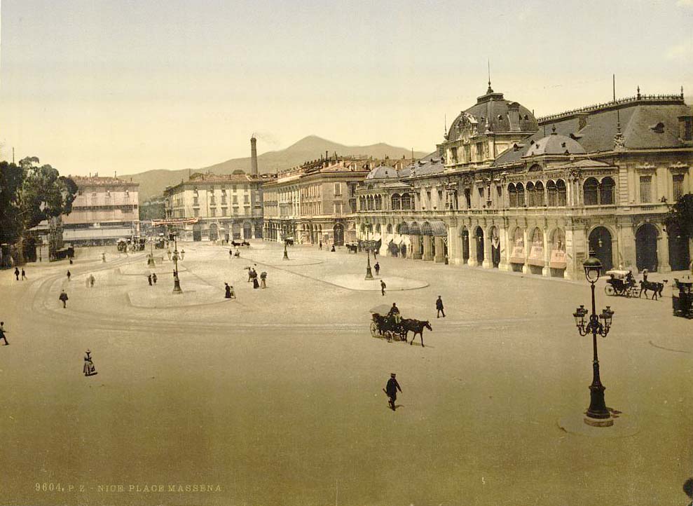 Nice. Place Masséna, vers 1890