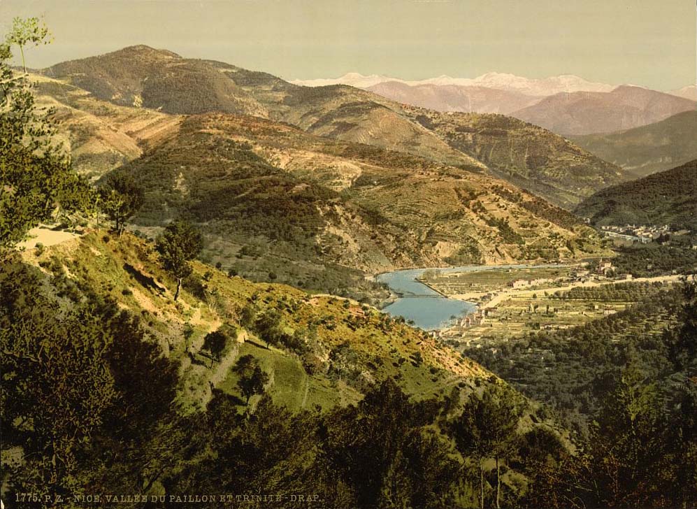 Nice. Vallée du Paillon et Trinite-Drap, vers 1890