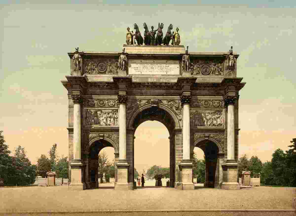 Paris. Arc de Triomphe, du Carrousel, circa 1890
