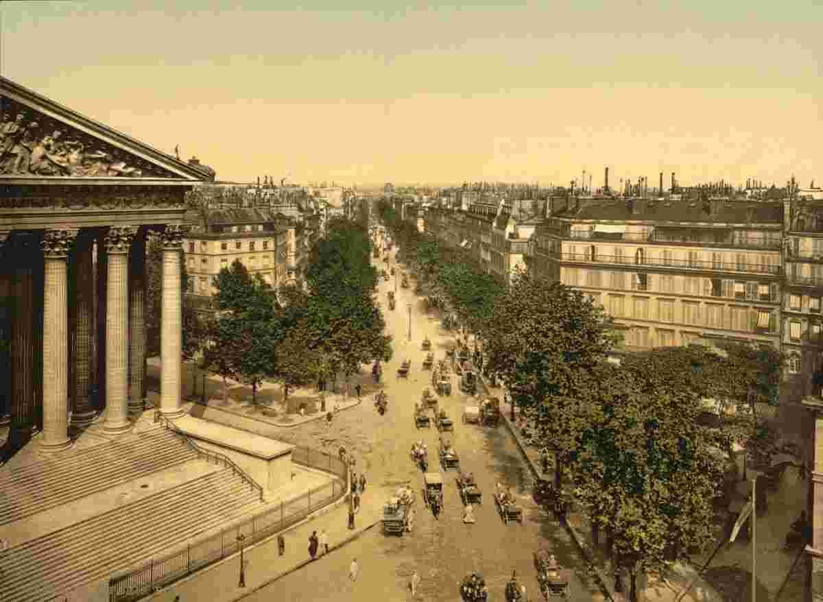 Paris. Boulevard of the Madeline, circa 1890