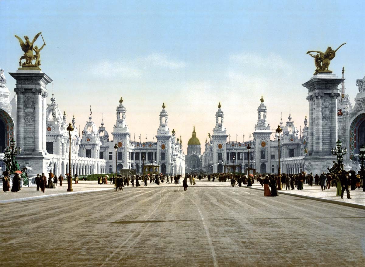 Paris. Exposition Universelle, 1900 - Avenue Nicholas II, from the two Palaces