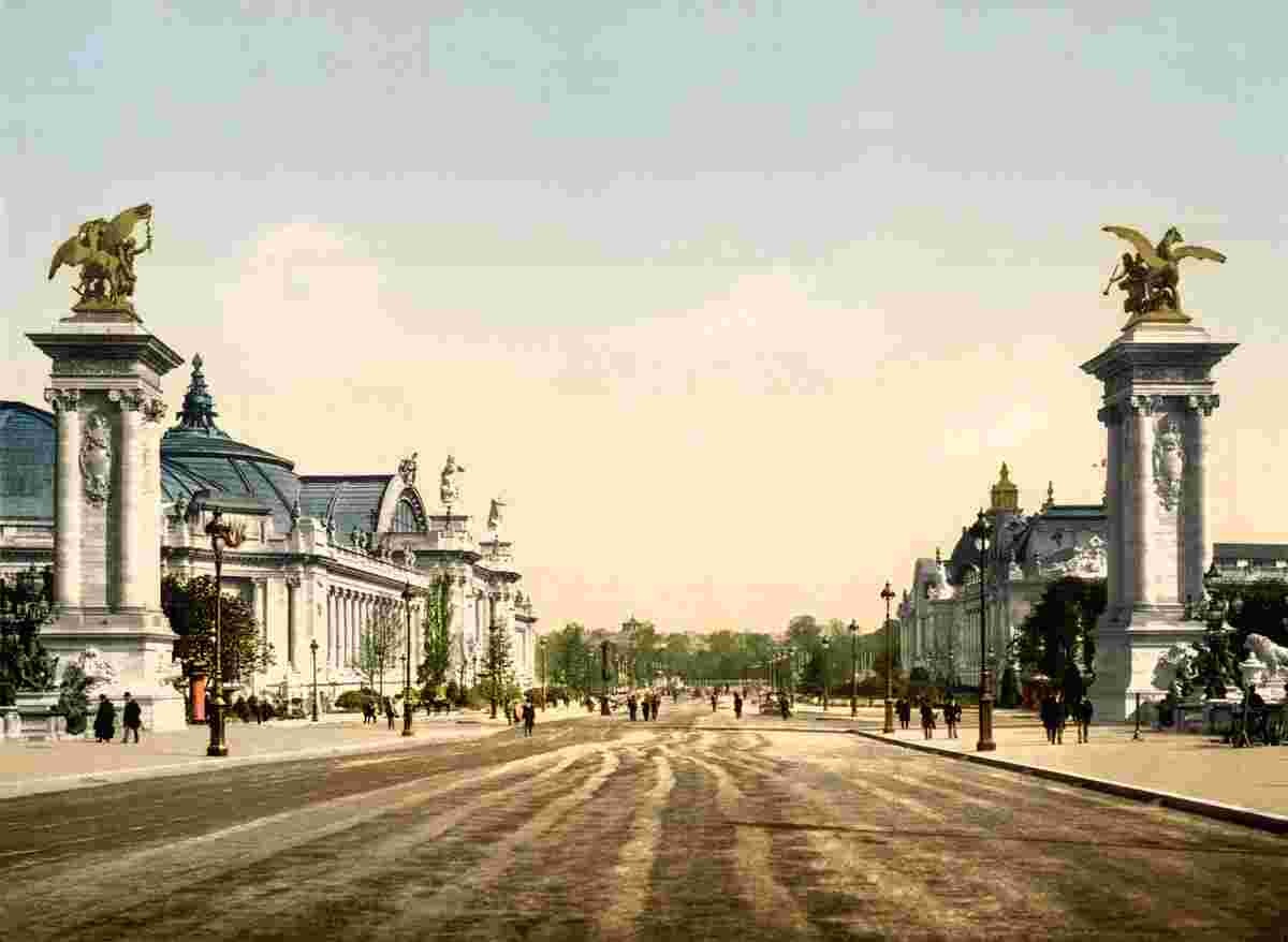 Paris. Grand Palais and Petit Palais, circa 1890
