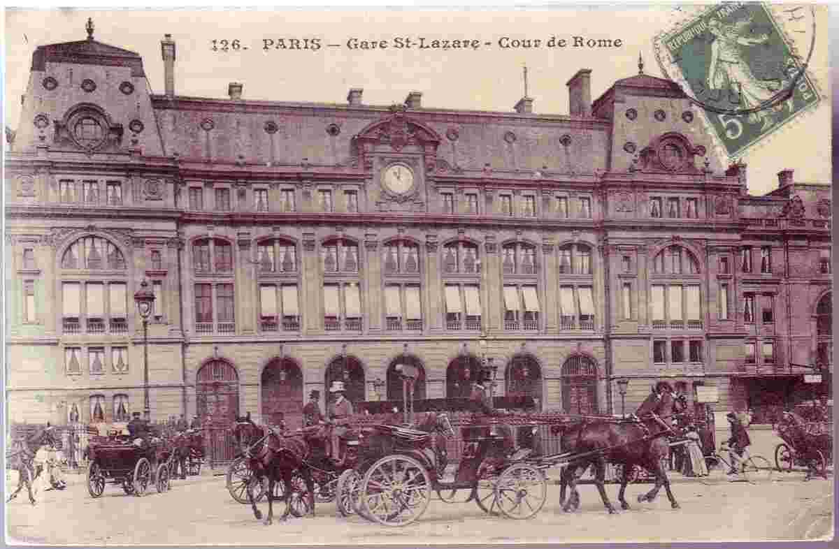 Paris. Gare Saint-Lazare - Cour de Rome