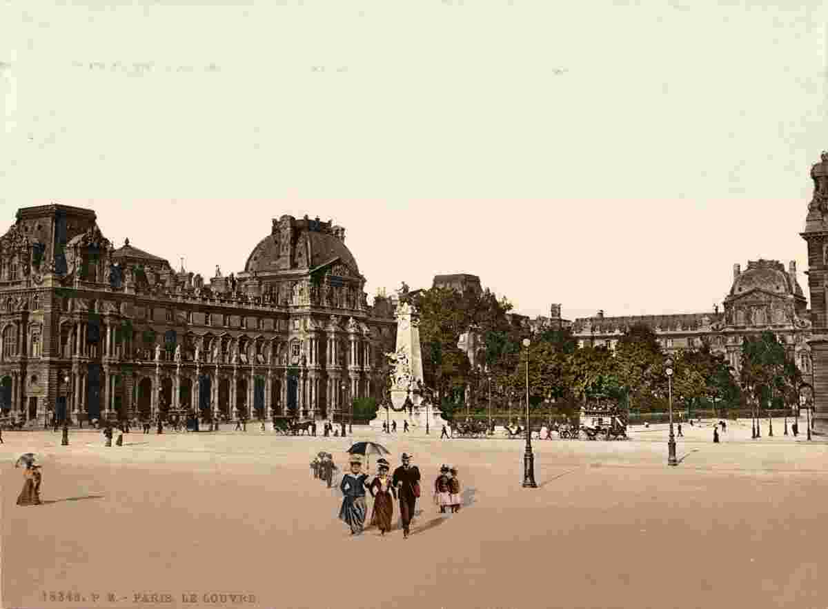 Paris. Le Louvre, vers 1890