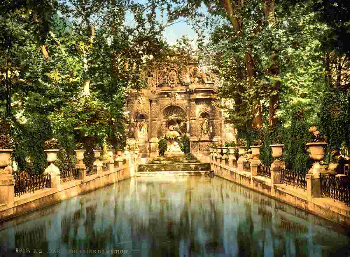 Paris. Luxembourg Gardens, circa 1890