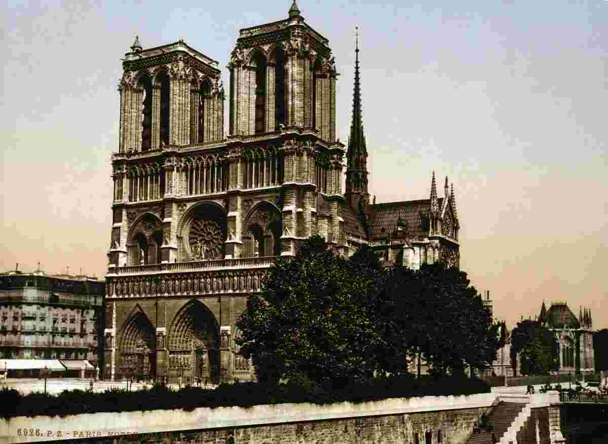 Paris. Notre Dame, circa 1890