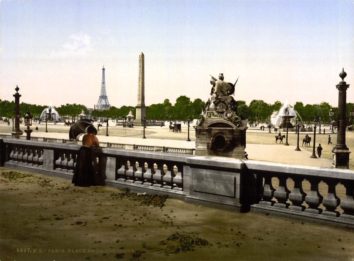 Paris. Place de la Concorde, circa 1890