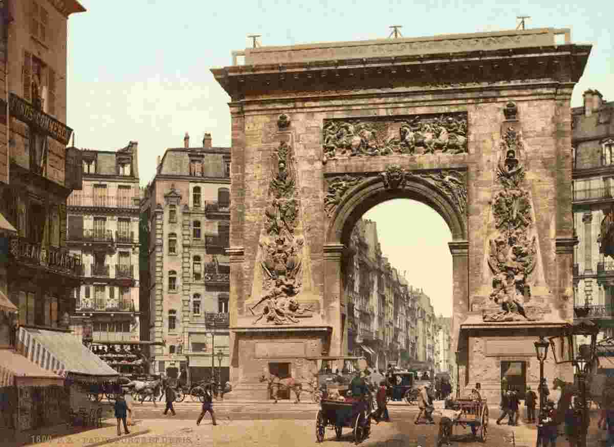 Paris. Porte St Denis, vers 1890