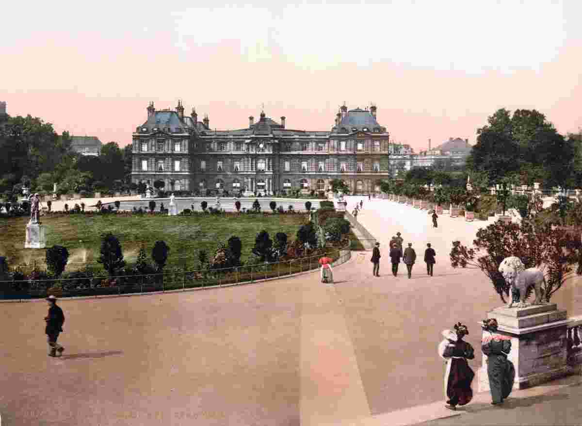 Paris. The Luxembourg Palace, circa 1890