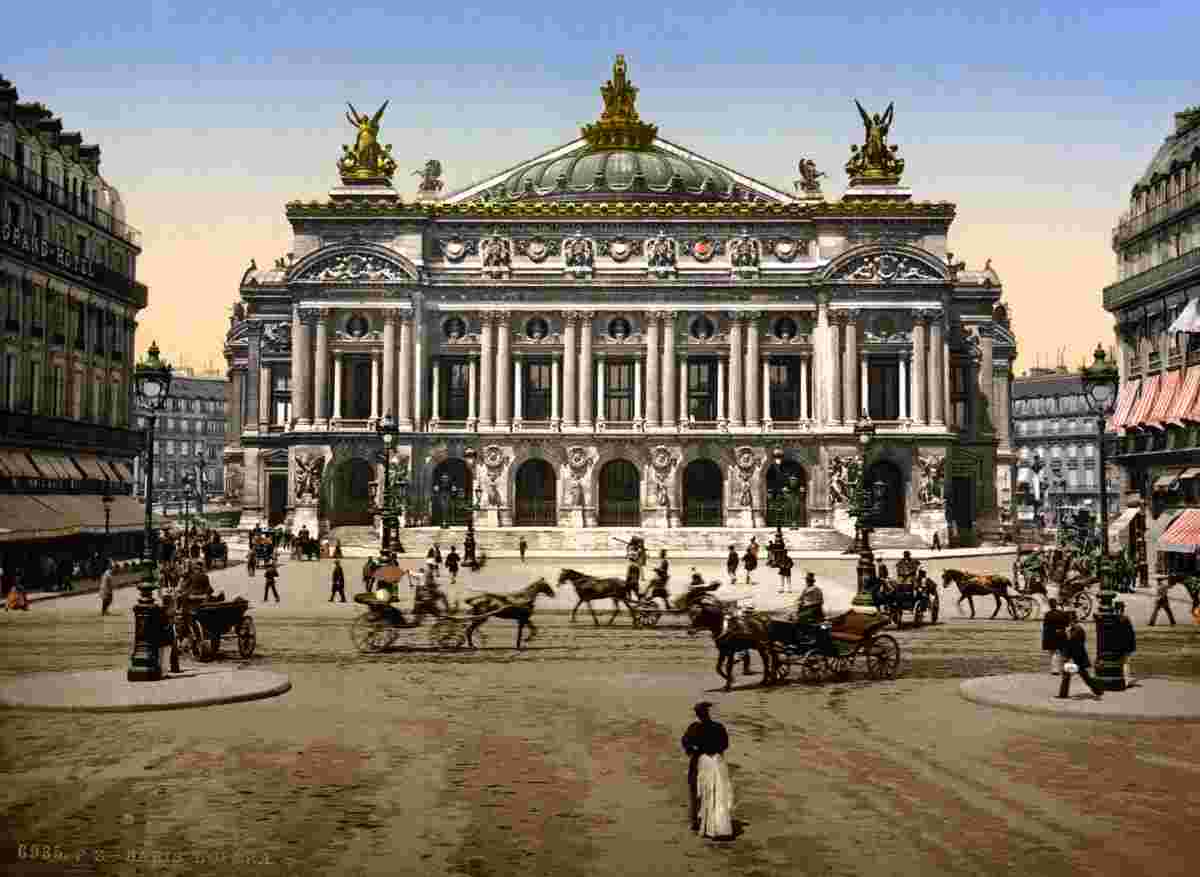 Paris. The Opera House, circa 1890