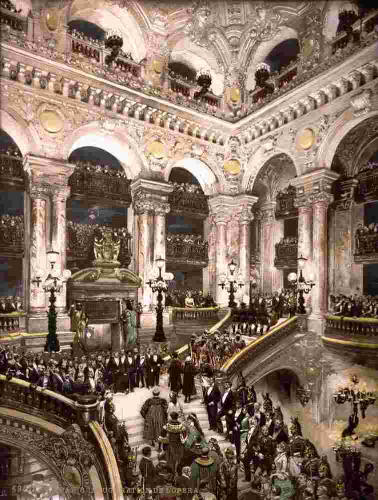 Paris. The Opera House, the inauguration of the opera, circa 1890