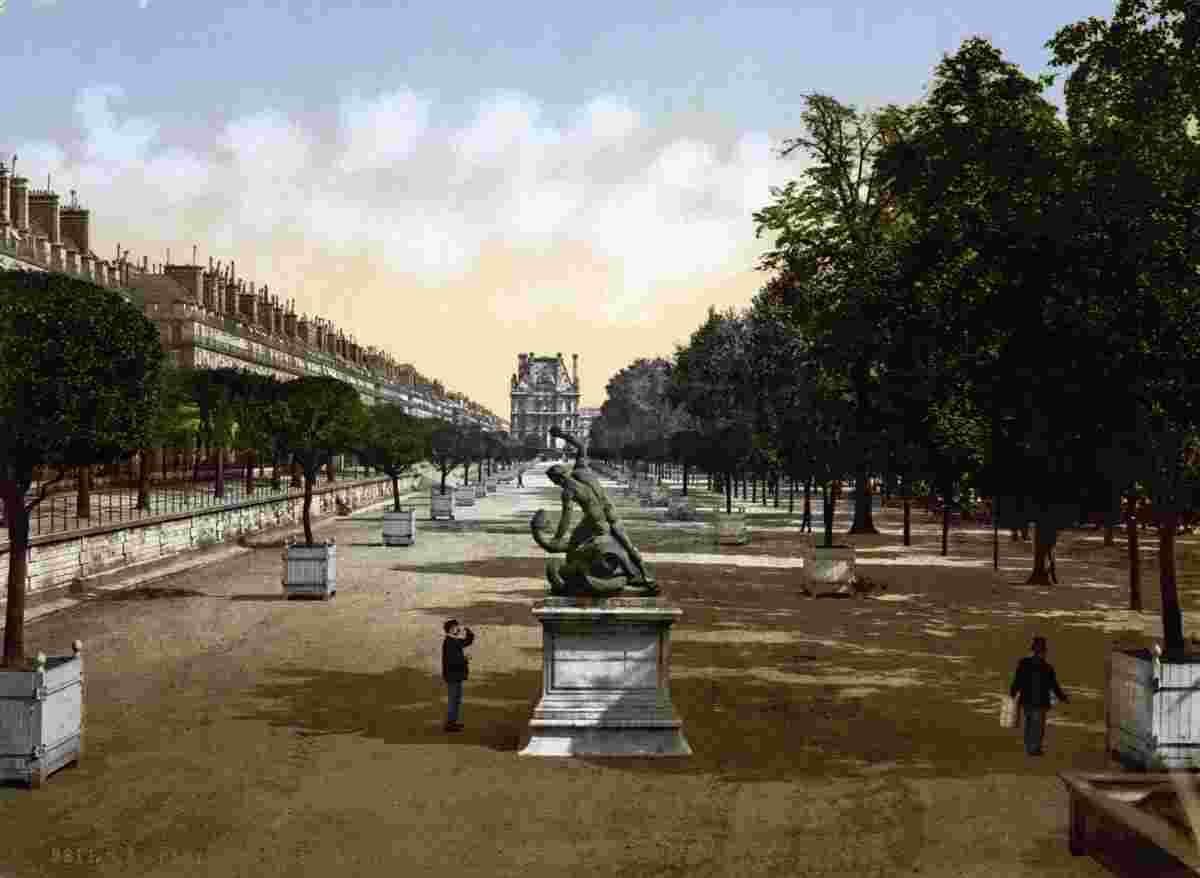 Paris. The Tuileries garden, circa 1890