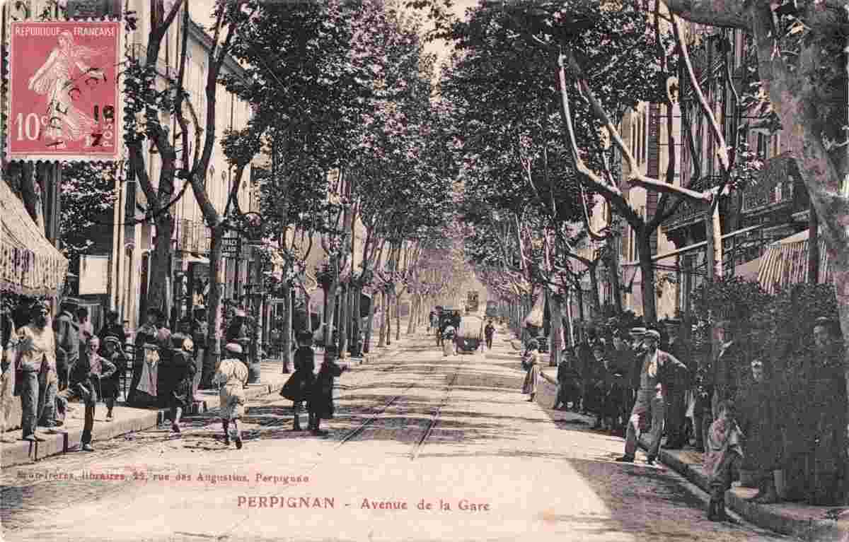 Perpignan. Avenue de la Gare