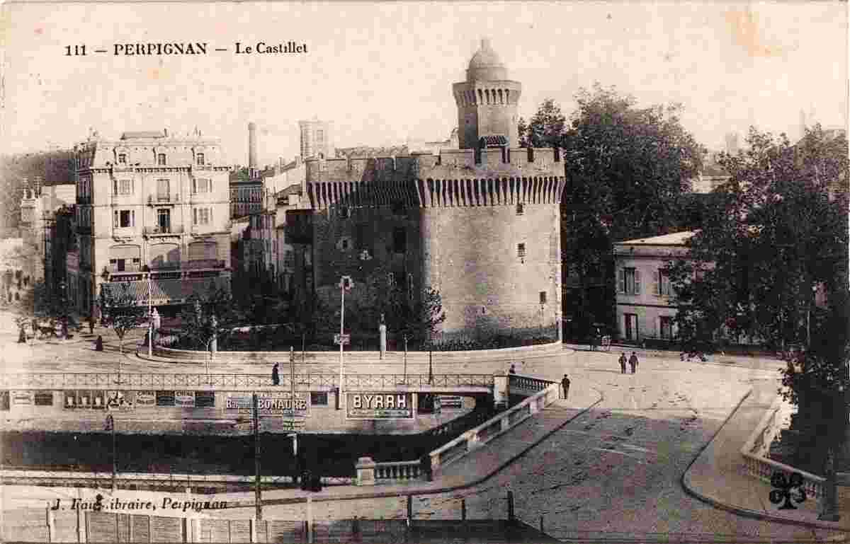 Perpignan. Le Castillet et le Pont Magenta sur la Basse