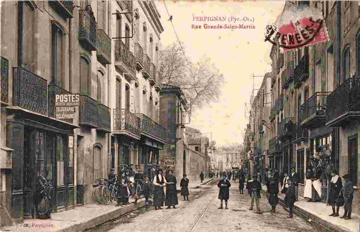 Perpignan. Rue Grande-Saint-Martin