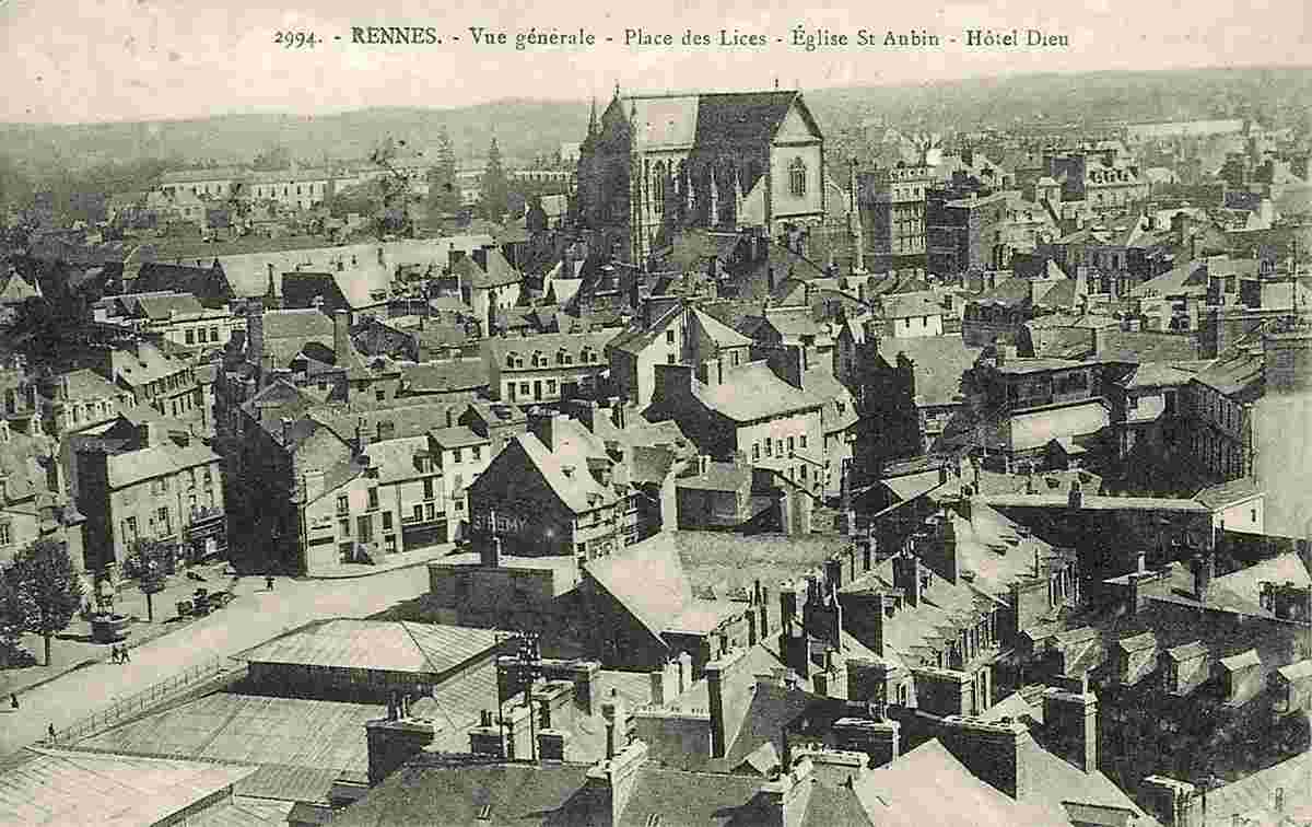 Rennes. Panorama de ville