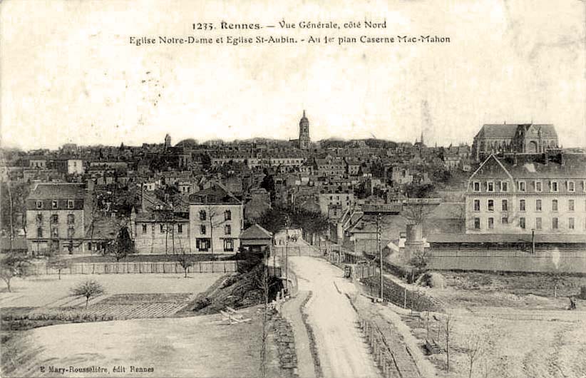 Rennes. Vue générale, coté Nord, le pont, 1916