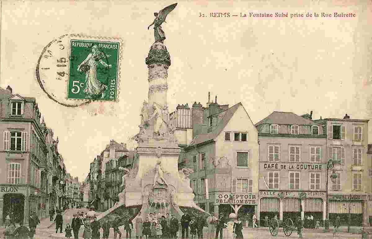 Reims. La Fontaine Subé