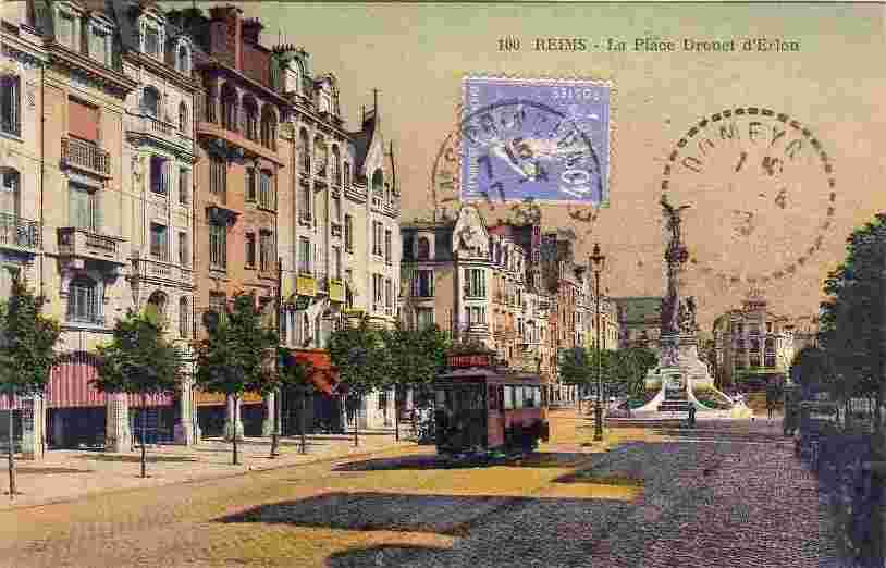 Reims. La Place Drouet d'Erlon