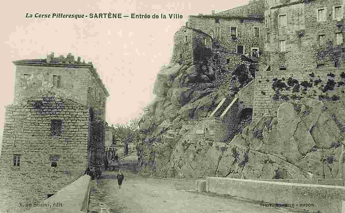 Sartène. Entrée de la Ville, 1928