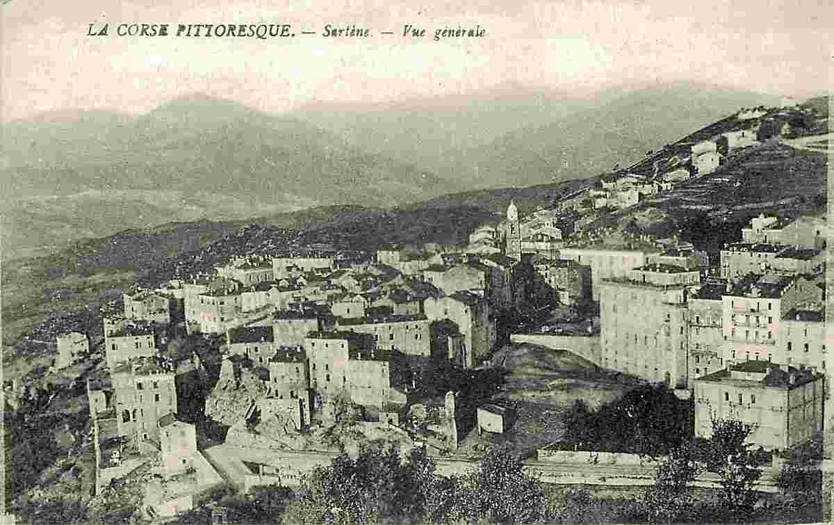Sartène. Panorama de la Ville, 1919