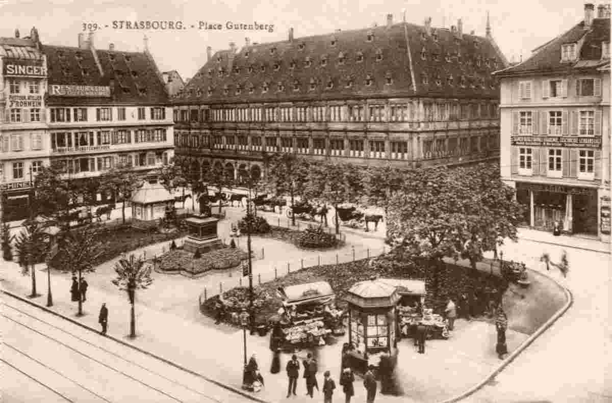 Strasbourg. Place Gutenberg