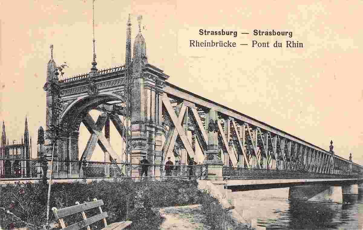 Strasbourg. Rheinbrücke - Pont du Rhin