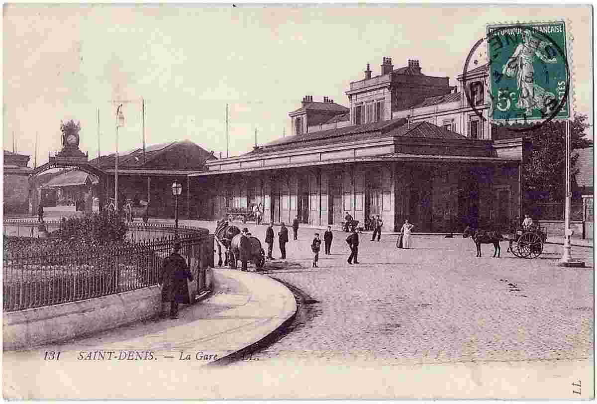 Saint-Denis. La Gare, 1907