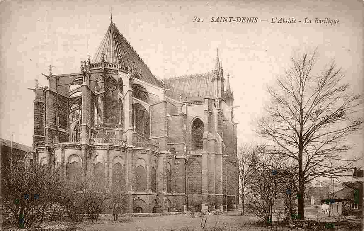 Saint-Denis. L'Abside - La Basilique, 1913