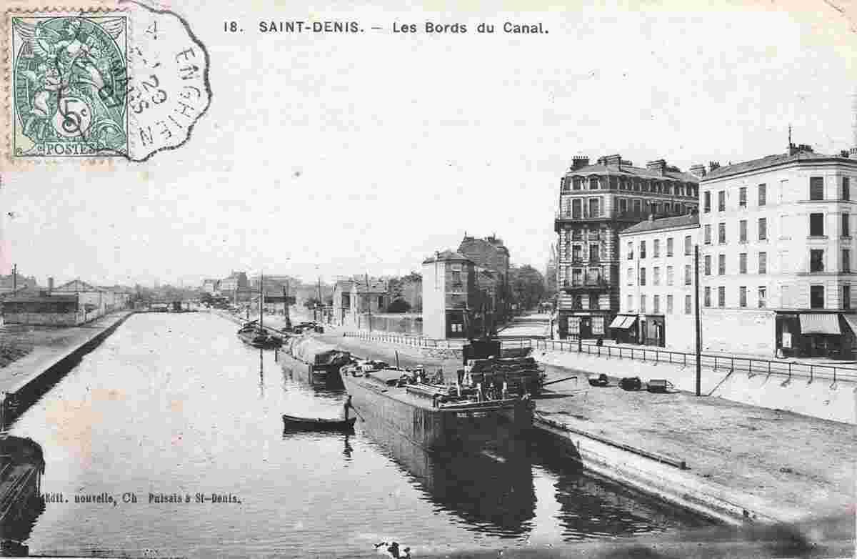 Saint-Denis. Les Bords du Canal, 1907
