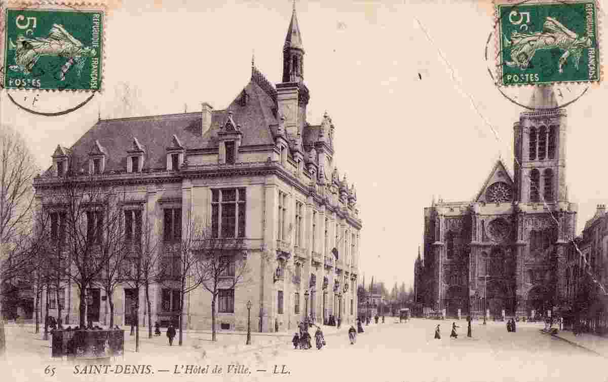 Saint-Denis. L'Hôtel de Ville, 1907
