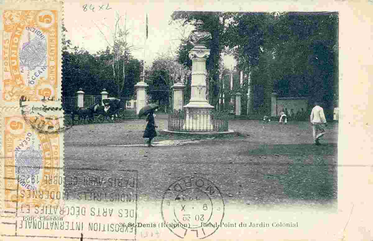 Saint-Denis. Rond-Point du Jardin Colonial, 1923