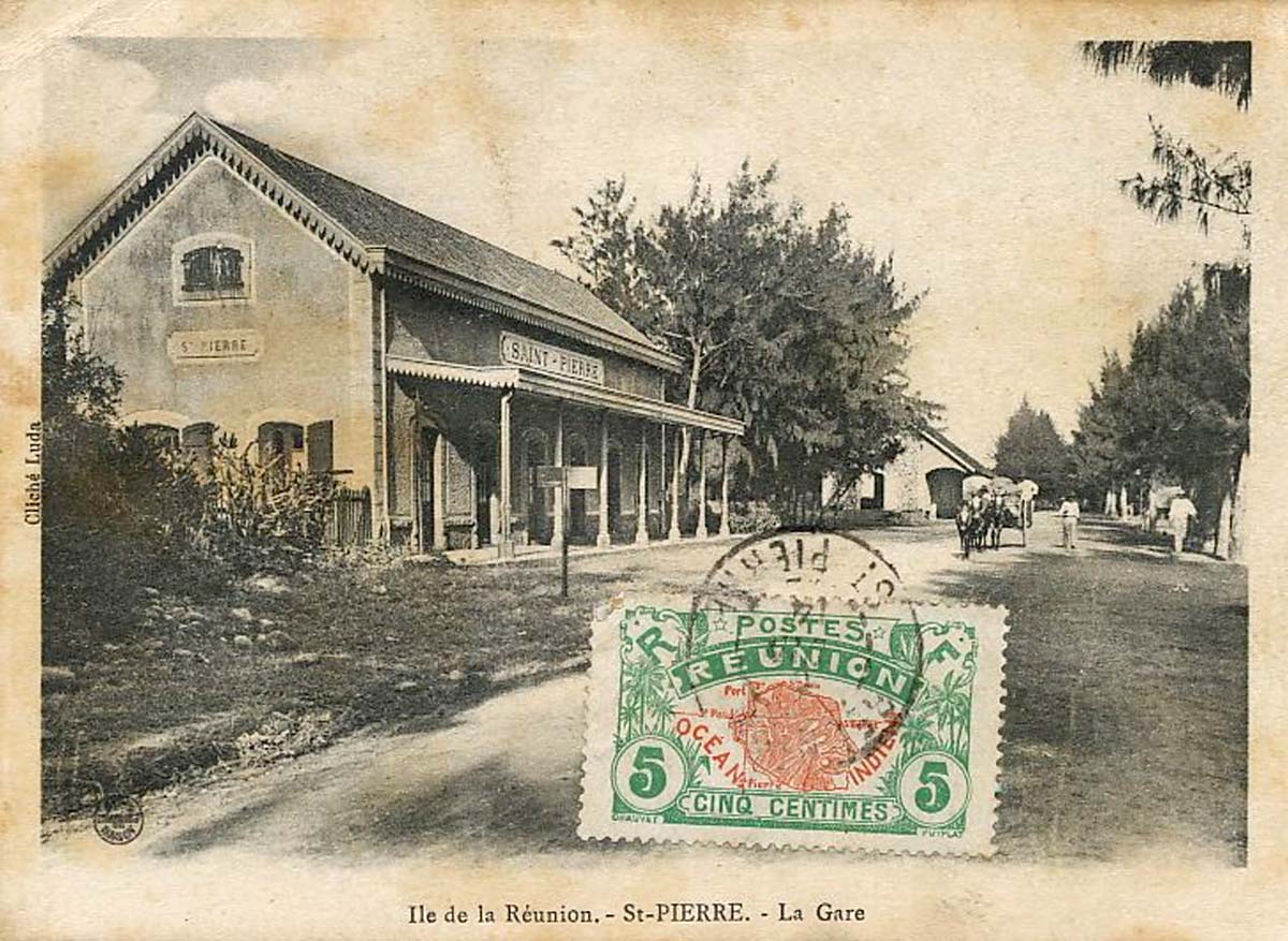 Saint-Pierre. La Gare, 1914